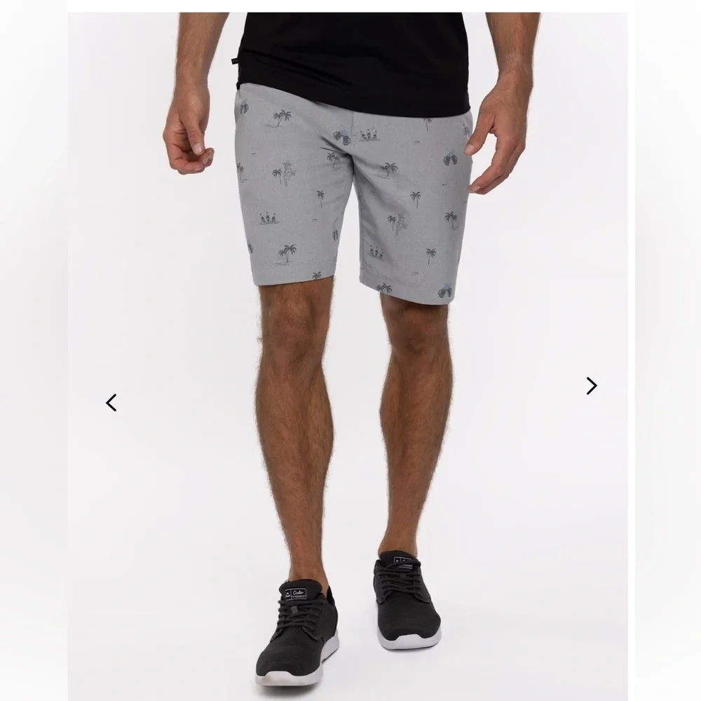 Travis Mathew STRAIGHT SHOT SHORT 9IN NWT Gray